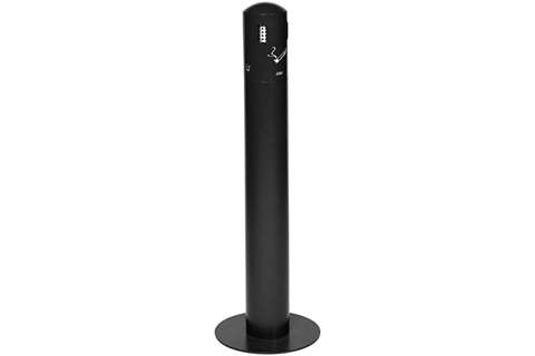 Probbax - Stand alone ashtray - 5l - 1500 butts - ø 310 x 980mm  Probbax - Stand alone ashtray - 5l - 1500 butts - ø 310 x 980mm