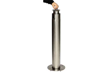 Probbax - Stand alone ashtray - 5l - 1500 butts - ø 310 x 980mm  Probbax - Stand alone ashtray - 5l - 1500 butts - ø 310 x 980mm