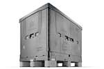 Qubb - Basefold 708l - 1210x811x988mm - 3 skids - incl. lid - 2 flap doors 