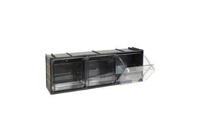 Klappkastenmagazine & Bügel Crystal Box