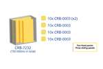 Mobil Plastic - Metal wall cabinet incl. 150 pcs Crystal box tilt bins - 1270x800x1950mm 