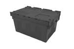 Qubb - Lidded crate 600x400x315mm - 54l facility pro - recycled - nestable