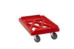 Qubb - TRANSPORT UNDERCARRIAGE 600X400MM WITH 4 SWIVEL CASTERS + GALV. FORKS