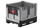 Qubb - Logifold box 1200x1000x975mm - 855l - closed - 2 skids  - shor door 1 short side 