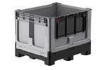 Qubb - Logifold box 1200x1000x970mm - 855l - closed - 4 feet - flap door 1 long side 