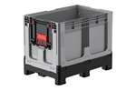 Qubb - Logifold box 1200x800x953mm - 660l - closed - 4 feet - flap door 1 short side 