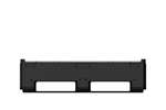 Qubb - Logifold box 1200x800x958mm - 660l - closed - 3 skids - flap door 1 short side 
