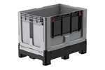 Qubb - Logifold box 1200x800x953mm - 660l - closed - 4 feet - flap door 1 long side 