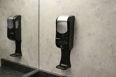 Drip tray for rely hybrid soap dispensers