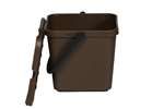 Probbax - ORGANIC WASTE CONTAINER WITH FLIP LID WITH PERFORATED LID - 7L