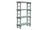  - Rack 1000x400x1900mm - 4 levels - spacing 500mm - bottom clearance 200mm 