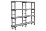  - Rack 2000x400x1900mm - 4 levels - spacing 500mm - bottom clearance 200mm - 2 sections 