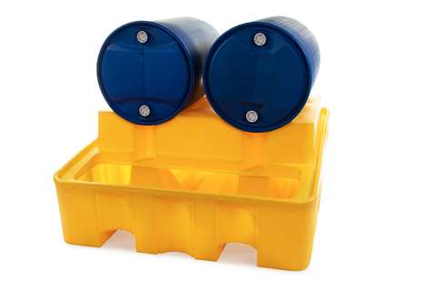 Qubb - Leak tray - 2 lying barrels - 450l - 1375x1350x635mm  Qubb - Leak tray - 2 lying barrels - 450l - 1375x1350x635mm