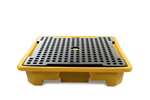 Qubb - LEAK TRAY WITH GRATE - 4 BARRELS - 249L 1460X1460X305MM - NESTABLE