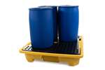 Qubb - LEAK TRAY WITH GRATE - 4 BARRELS - 249L 1460X1460X305MM - NESTABLE