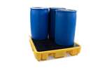 Qubb - LEAK TRAY WITH GRATE - 4 BARRELS - 250L 1380X1290X280MM - NOT FOR DE/AT