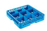 Qubb - Qubb glass basket 9 compartments - 500x500x100mm - max ø glass: 115-150mm 