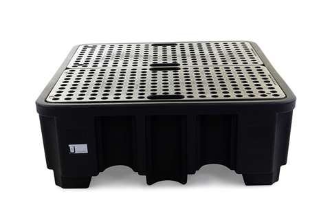 Qubb - Spillpallet - 4 drums - 485l - with grid - only for DE/AT  Qubb - Spillpallet - 4 drums - 485l - with grid - only for DE/AT