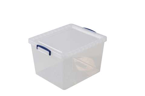 Transparent box lid included 460x383x285mm - 33,50l - nestable