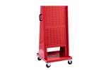 Metal trolley for bins, double sided bins non included - 610x610x1300mm