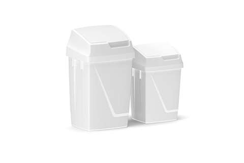 Qubb - Waste bin with hinged lid 50l - 315x390x670mm  Qubb - Waste bin with hinged lid 50l - 315x390x670mm