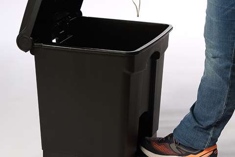Probbax - Rectangular step-on waste bin 45 l - 410x398x600mm  Probbax - Rectangular step-on waste bin 45 l - 410x398x600mm