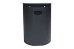 Probbax - HALF-ROUND WALL BIN - 20L 350X190X495MM - INCL. WALL MOUNTING