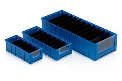 Regalkästen Blue Box