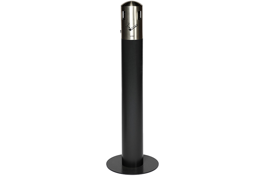 Cendrier sur pied - 5l - jusqu'a 1500 megots - ø310x980mm 