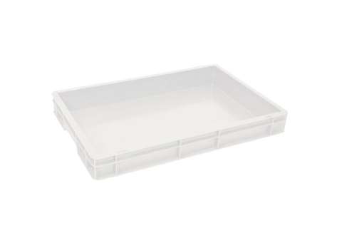 EN Dough crate 12,5l - 600x400x73mm - closed walls and bottom - closed handles