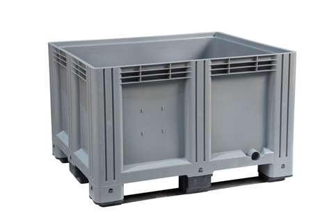 Caisse-palette - 1200x1000x780mm - plein - 3 semelles - 610 l