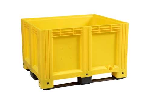 Caisse-palette - 1200x1000x780mm - plein - 3 semelles - 610 l