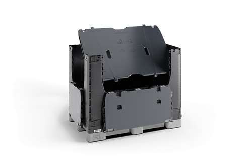 Basefold 708l – 1210x811x988mm – 3 Latten – inkl. Deckel und Trennwand  – 2 Klapptüren