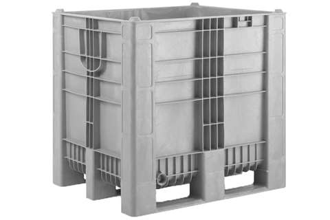 Pallet box - 1200x1000x1140mm - seamless - 3 skids