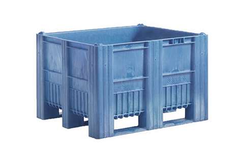 Pallet box - 1200x800x740mm - seamless - 3 skids