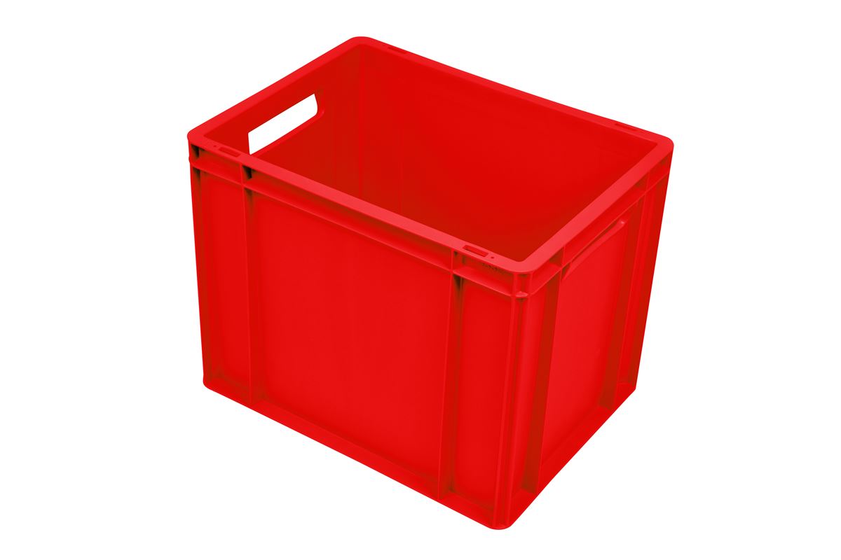 EN Stacking bin Budget Color 30l - 400x300x325mm - closed sides and bottom 