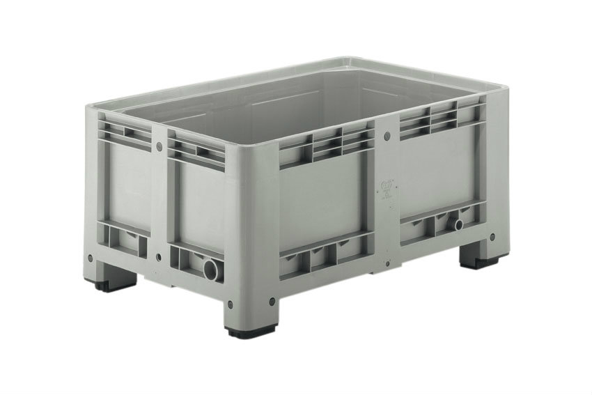 Palettenbox 1200x800x580mm- geschlossen - 4 Füsse - 330l 