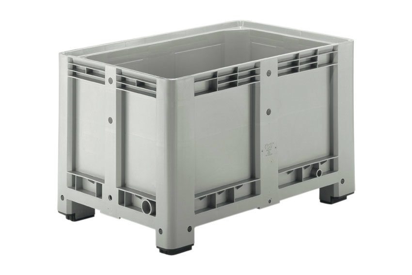 Pallet box 1200x800x760 mm - closed - 4 feet - 470 l 