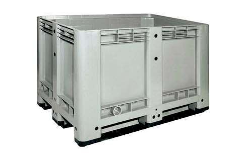 Caisse palette 1200x800x780 mm - plein - 3 semelles - 470 l