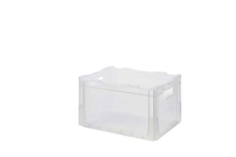 EN Stacking bin Budget Crystal 21l - 400x300x225mm - closed sides and closed reinforced bottom