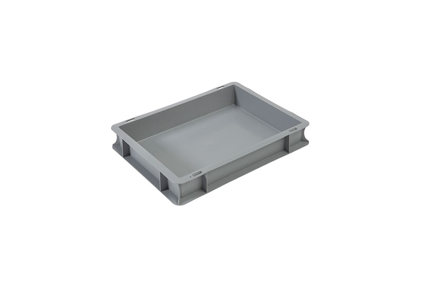 EN Bac gerbable Budget Grey 6l - 400x300x70mm - parois et fond fermés - poignées fermées 