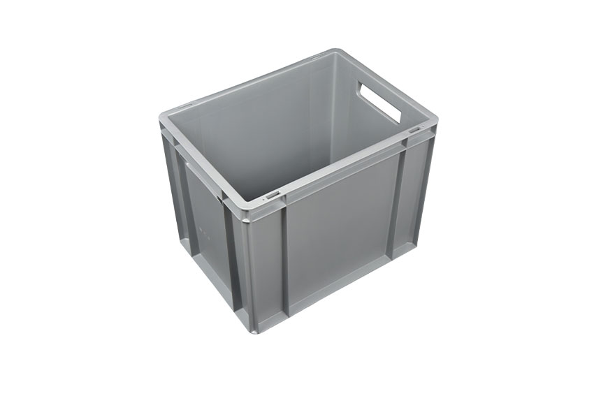 EN-Stapelbehälter Budget Grey 25l - 400x300x275mm - geschlossene Wände und Boden verstärkter 