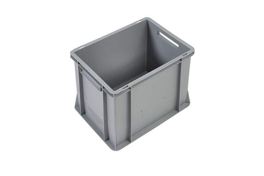 EN-Stapelbehälter Budget Grey 35l - 400x300x360mm - geschlossene Wände und Boden verstärkter 