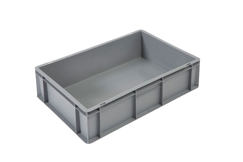 EN-Stapelbehälter Budget Grey 30l - 600x400x170mm - geschlossene Wände und Boden - geschl. Griffe 