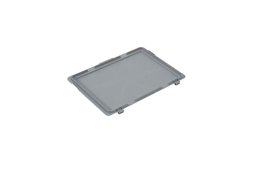 EN Hinged lid Budget Grey - 400x300x19mm 