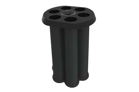 Cups waste collector - + liquid collection tray