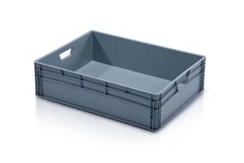 EN-Stapelbehälter Classic 89l - 800x600x220mm - geschlossene Wände und Boden verstärkter