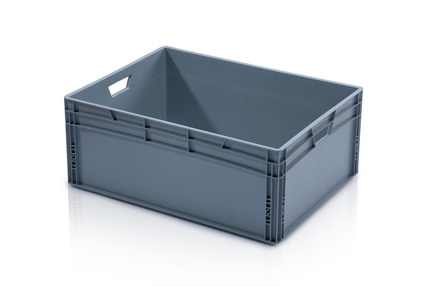 EN Stacking bin Classic 133l - 800x600x320mm - closed sides and reinforced closed bottom 