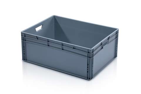 EN-Stapelbehälter Classic 133l - 800x600x320mm - geschlossene Wände und Boden verstärkter