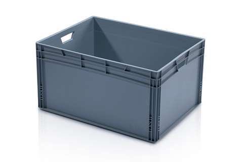 EN-Stapelbehälter Classic 177l - 800x600x420mm - geschlossene Wände und Boden verstärkter